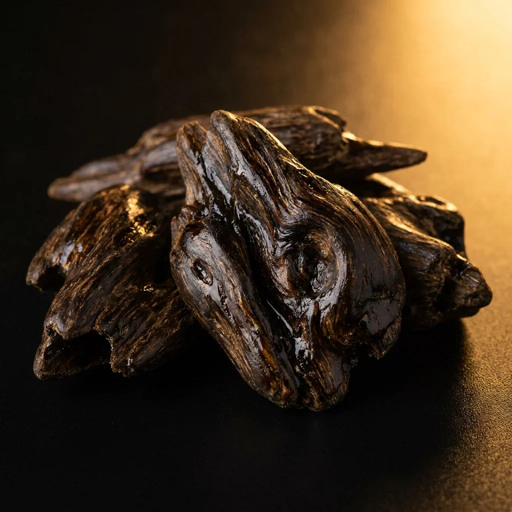 Maoming sinking-grade agarwood oud nuggets — rare resinous heartwood