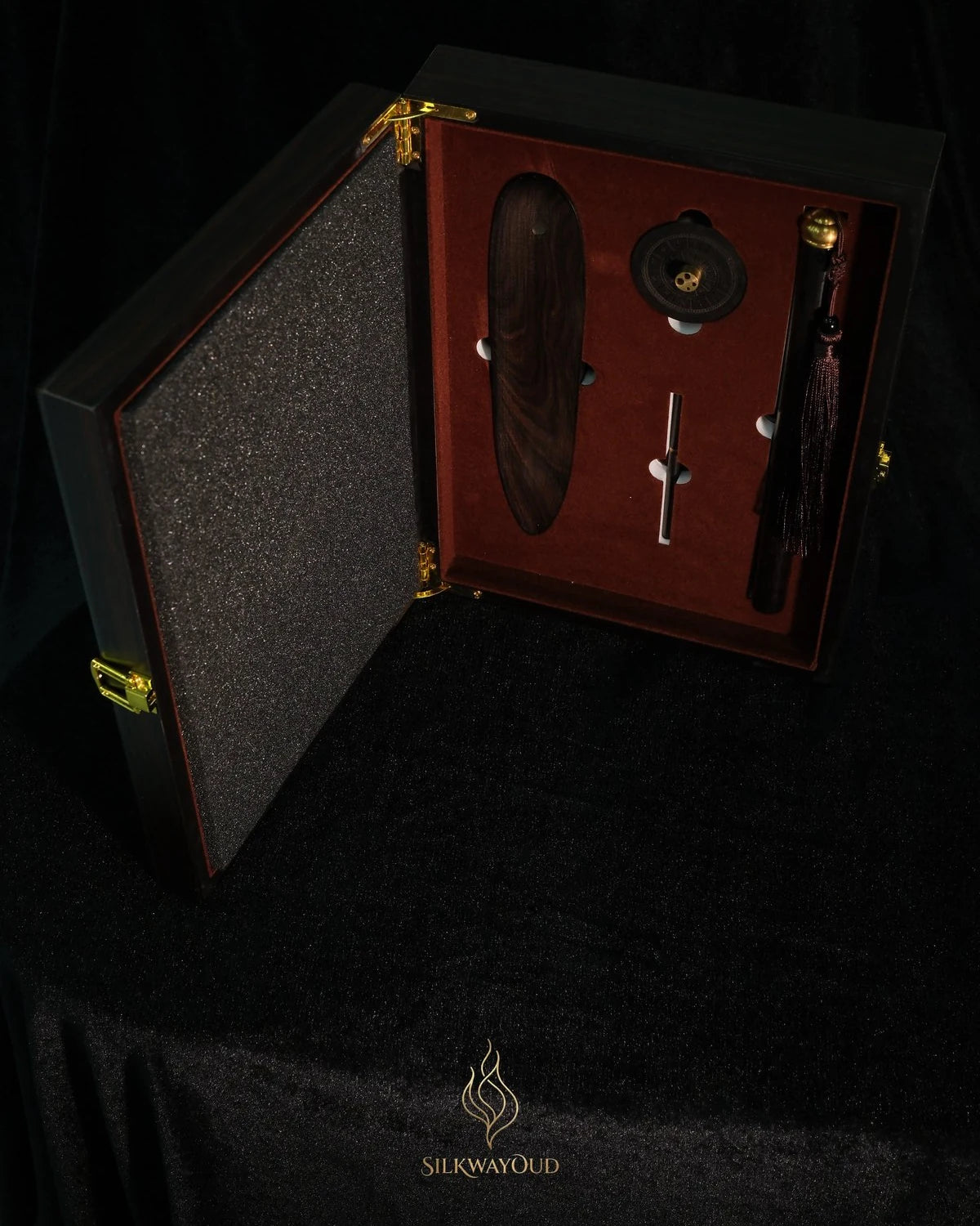 Luxury oud gift box representing certified agarwood sourcing