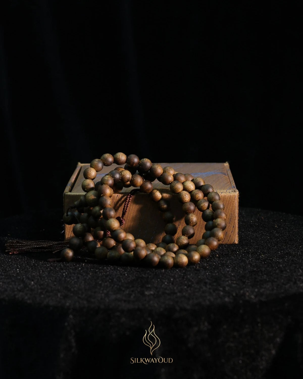 Agarwood misbaha beads for meditation and dhikr