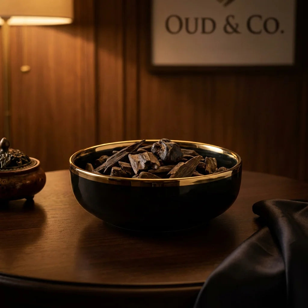 Rare Chinese agarwood sinking chips close up – Aquilaria sinensis premium